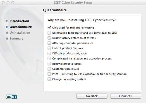 ESET Cyber Security, Setup Wizard 3